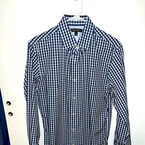 Banana Republic Men’s Small Dress Shirt Slim Fit Gingham